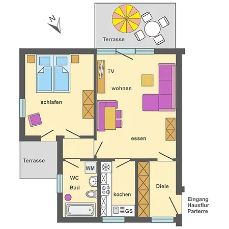 Apartment Freesenbruch 3 1 - Schoene Auszeit Zingst